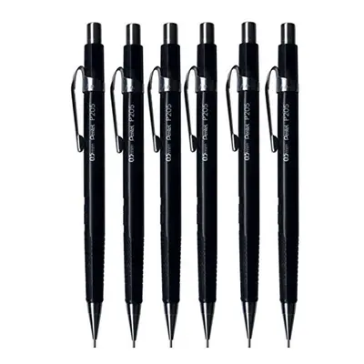 0.5mm (P205) Black P200 Series Automatic Mechanical Draughting Pencil Refillable Lead Eraser P20