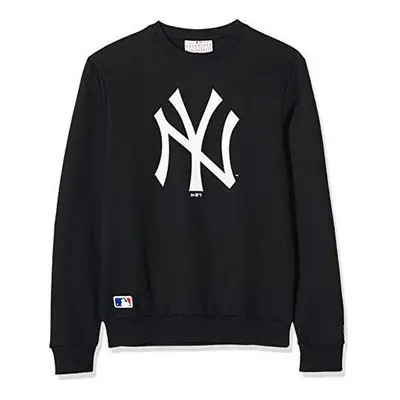 Mens Sweatshirt without Hood New Era TEAM LOGO CREW Black/Black/L