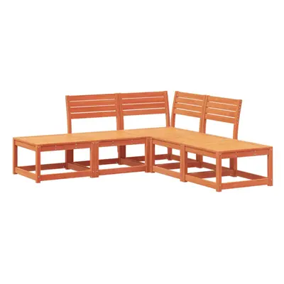 (wax brown) vidaXL Garden Sofa Set Piece Outdoor Sofa Set Corner Sofa Solid Wood Pine