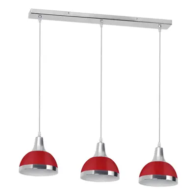 Jasper Red Shade Chrome Lights Home Kitchen Bar Lighting Ceiling Pendant Light