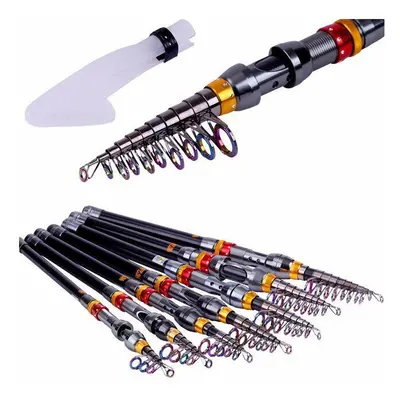 (3.6M) Telescopic Fishing Rod Carbon Spinning Sea Fishing Pole Hand Fishing Tackle Sea Rod