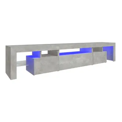 (concrete grey, x 36.5 x cm) vidaXL TV Cabinet with LED Lights Media Unit TV Stand TV Unit Hifi 