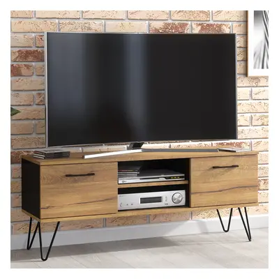 TV Unit 120cm Loft Creative Furniture - Oak & Black