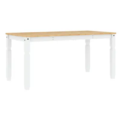 vidaXL Dining Table Kitchen Table Dining Room Table White Solid Wood Pine