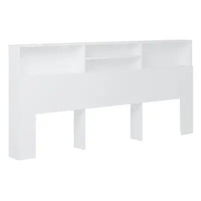 (white) vidaXL Headboard Cabinet Bedroom Home Indoor Bookcase Backboard Multi Colours