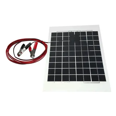 Transparent Epoxy Resin Solar Panel With Alligator Clip Wire 12V 10W X CM