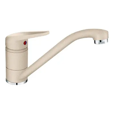 FRANKE Beige Kitchen Sink tap with Fixed spout Made of Granite Princess II 115.0470.654, Medium-