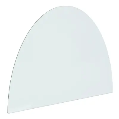 (800 x mm) vidaXL Fireplace Glass Plate Half Round Glass Panel Arch Glass Multi Sizes