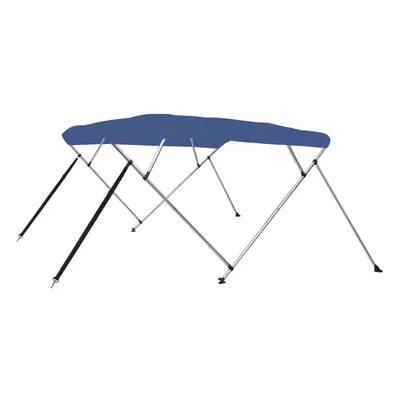 vidaXL Bow Bimini Top Blue 196cm Anti-Mildew Boat Canopies Canvas Covers