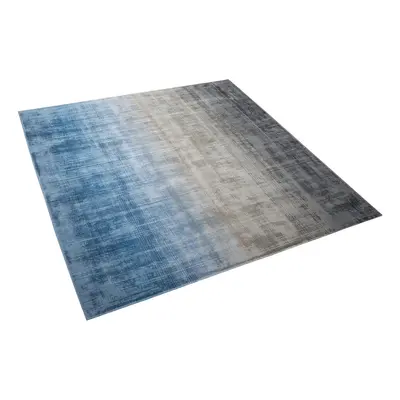 Viscose Rug x cm Grey and Blue ERCIS