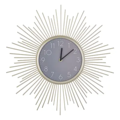 Wall Clock SOLURA cm Metal Gold