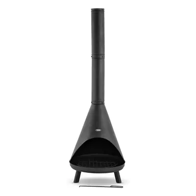 Tower T978538 Comet Chiminea High Grade Powder Coated Steel Black