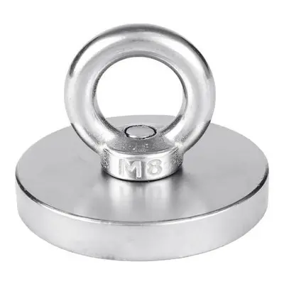 60mm Neodymium Recovery Magnet with Steel Ring