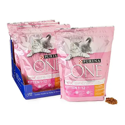 Purina ONE Kitten Dry Cat Food Chicken & Wholegrain 800g (Case of 4)