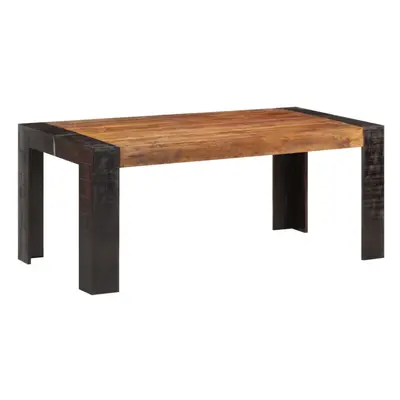 (dark brown, x x cm) vidaXL Dining Table Kitchen Dining Room Dinner Table Solid Rough Mango Wood