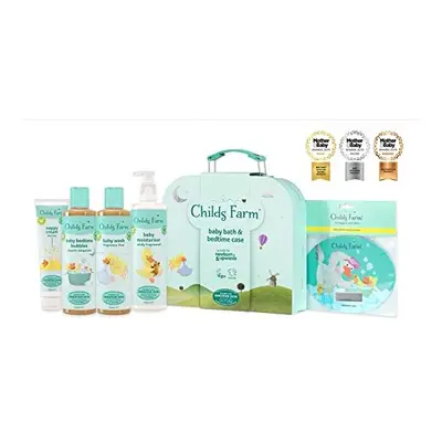 Childs Farm Baby Gifting Suitcase Baby Wash Bubble Bath Baby Moisturiser Nappy Cream Suitable fo