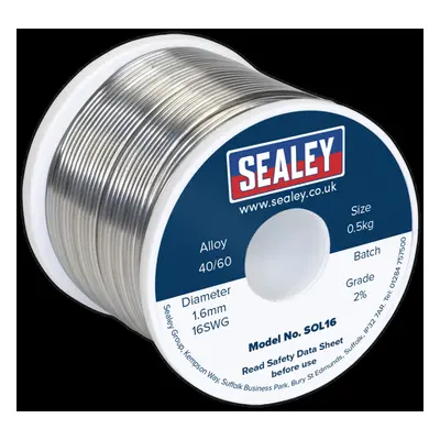 Solder Wire Quick Flow 1.6mm/16SWG 40/60 0.5kg Reel