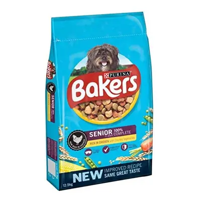 Bakers x Senior Dry Dog Food and Veg, Chicken, 12.44 kg