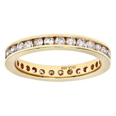 (O) Jewelco London 18ct Carat Diamond Channel Set Eternity Ring