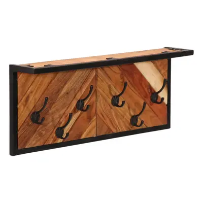 vidaXL Wall-mounted Coat Rack with Hooks Wall Coat Hook Solid Wood Acacia