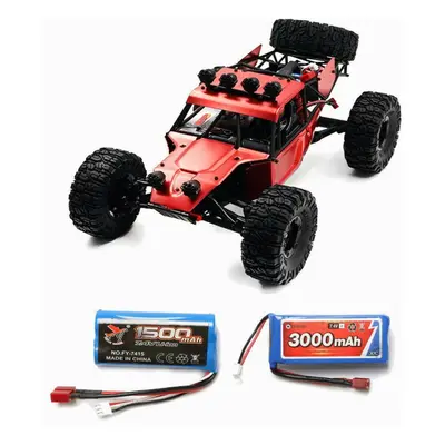 With Two Battery 1500+3000mAh 1/12 2.4G 4WD Brushless RC Car Metal Body Shell Truck RTR Toy