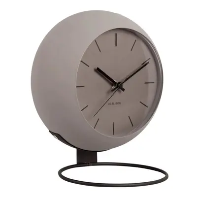 Karlsson Table Clock - Nirvana Globe - Dark Warm grey