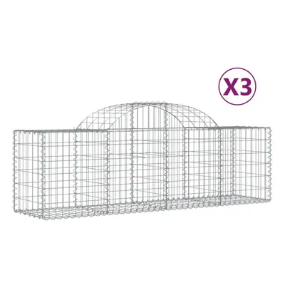 (200 x x 60/80 cm/ pcs) vidaXL Arched Gabion Basket Stone Basket Gabion Retaining Wall Galvanise