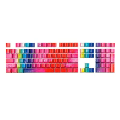 108 Keys Rainbow Keycap Set OEM Profile ABS Colorful Keycaps for 61/87/104/108 Keys Mechanical K