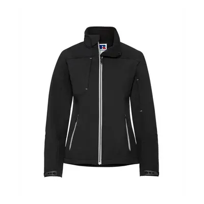 (XL, Black) Russell Womens/Ladies Bionic Soft Shell Jacket