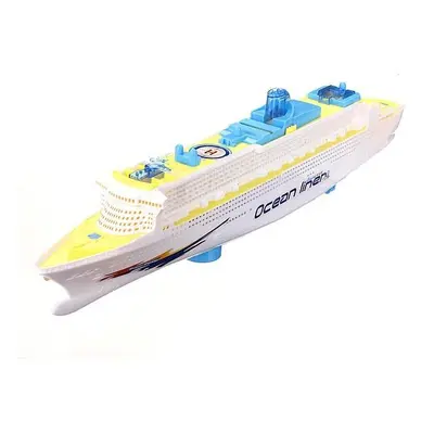 Ocean Liner Cruise Ship Boat Electric Toys Flash LED Lights Sounds Kids Christmas Gift