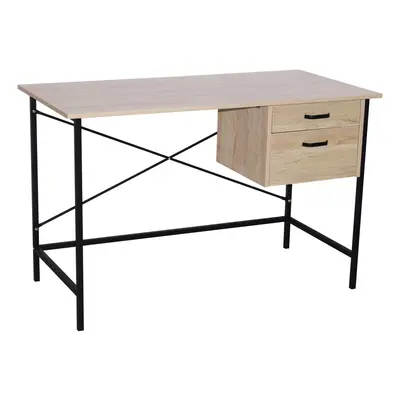 Home Office Oak Desk Computer Table Study Laptop Writing Workstation Drawers