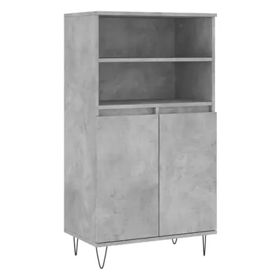 (concrete grey) vidaXL Highboard Sideboard Tall Storage Cabinet Side Cabinet Engineered Wood