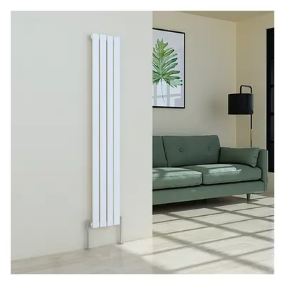 (1600 x 274mm Single, White) Flat Panel Designer Radiator