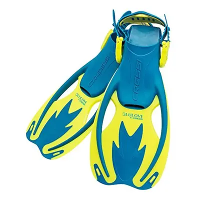 Childrens Rocks Snorkeling Fins BlueLime M UK