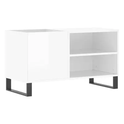 (high gloss white) vidaXL Record Cabinet Record Storage Cabinet Sideboard White Engineered Wood