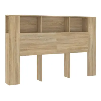 (sonoma oak) vidaXL Headboard Cabinet Bedroom Bookcase Bed Headboard Bed Backboard Cabinet