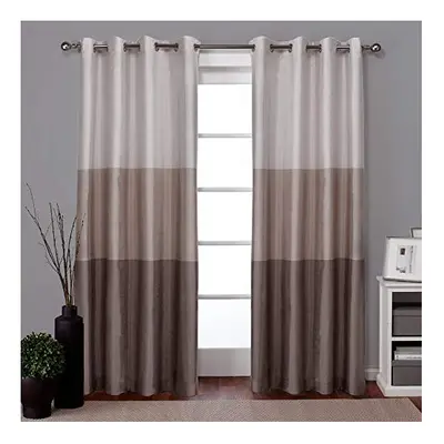 Exclusive Home Curtains Chateau Grommet Top Panel Pair, Taupe, 54x84, Piece