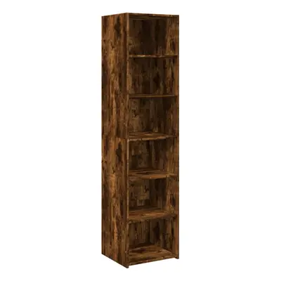 (smoked oak) vidaXL Highboard Sideboard Side Cabinet Storage Cupboard Black Engineered Wood