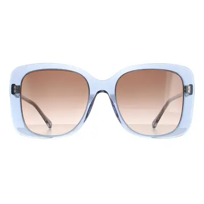 Chloe Sunglasses CH0125S Blue Crystal Brown Gradient