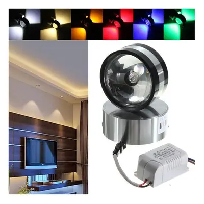 (Blue) Modern Aluminum 2W LED Wall Lamp Light Crystal Ball Shape Indoor Room for Lighting