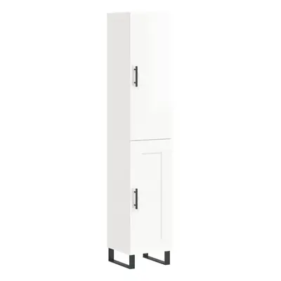 (high gloss white, wood door) vidaXL Highboard Sideboard Cupboard Side Board Storage Cabinet Eng