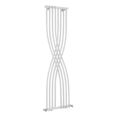 Curved Designer Radiator - 1775mm x 450mm - BTU - Gloss White