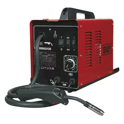 130A Mini Portable MIG Welder - High Output Transformer - Non-Live Torch - 230V