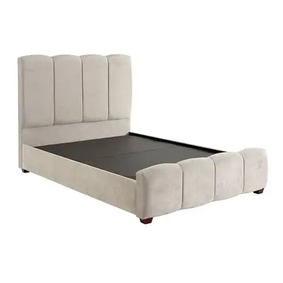 DS Living Chloe Panel Upholstered Bed Frame Kensington Silver