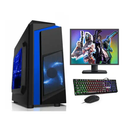 FCS Fast Gaming PC Full Setup Core i7-4770 16GB 1TB Windows 4GB GTX1050TI