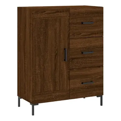 (brown oak) vidaXL Sideboard Storage Cabinet Side Cabinet Cupboard White Engineered Wood