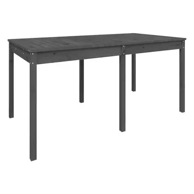 (grey pine, 159.5 x 82.5 x cm) vidaXL Garden Table Patio Table Wooden Dining Coffee Table Solid 