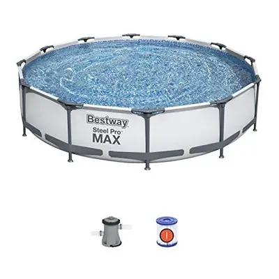 Bestway BW56416 Swimming Pool with Filter Pump, Steel Pro Max, Inch Deep, ft