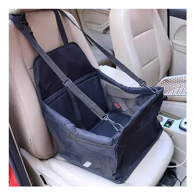 (Black) Portable Foldable Pet Safety Travel Car Safe Pet Cat Dog Front Seat Bag