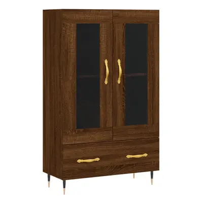 (brown oak) vidaXL Highboard Sideboard Cupboard Side Cabinet Sonoma Oak Engineered Wood